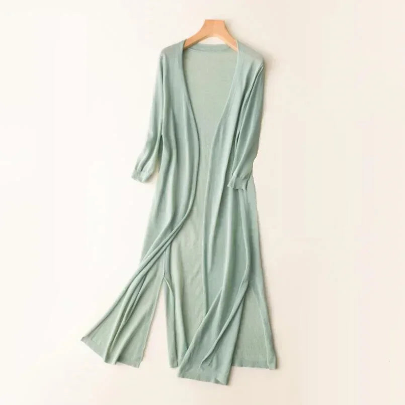 Beatrix | Long Cardigan for Women Open Front for Everyday and Office