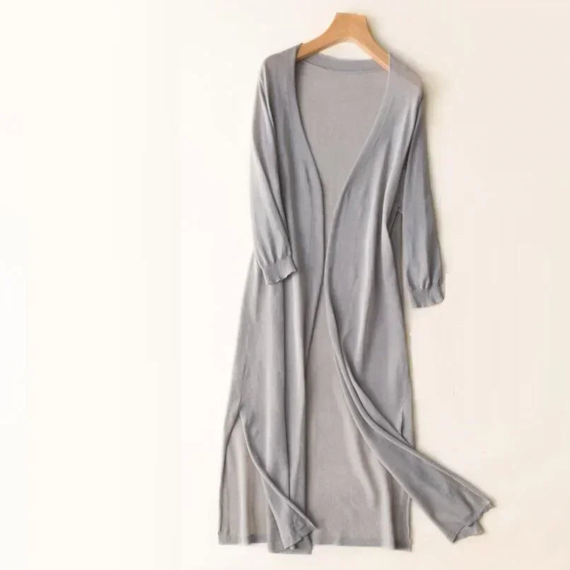 Beatrix | Long Cardigan for Women Open Front for Everyday and Office
