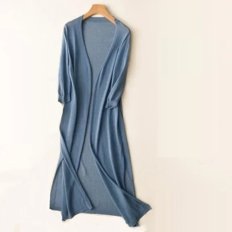 Beatrix | Long Cardigan for Women Open Front for Everyday and Office
