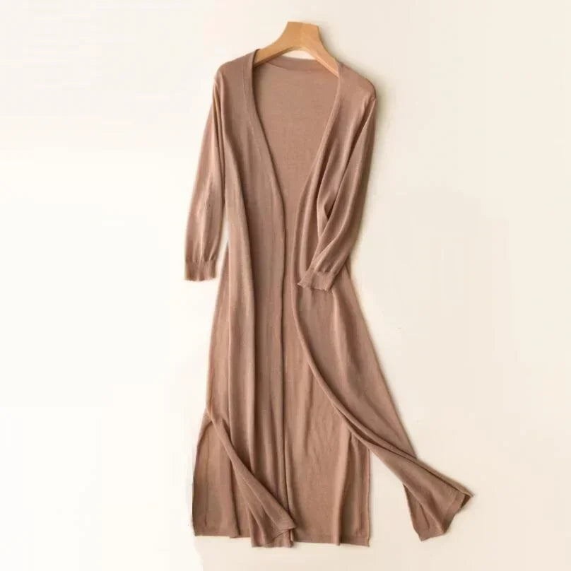 Beatrix | Long Cardigan for Women Open Front for Everyday and Office