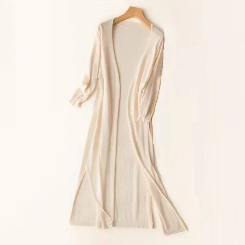 Beatrix | Long Cardigan for Women Open Front for Everyday and Office