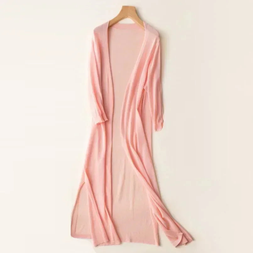 Beatrix | Long Cardigan for Women Open Front for Everyday and Office