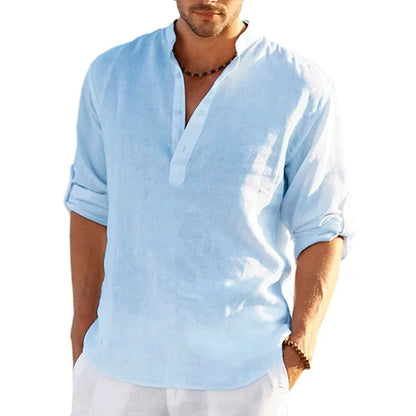 Breathable Men's Linen Summer Shirt