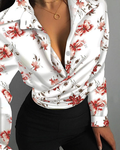 Beatrix | Elegant Women's Blouse with Lively Prints Made of Cotton