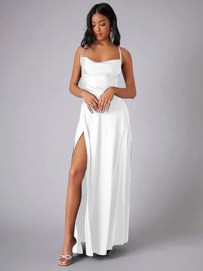 Alvaree – Elegant Long Satin Dress