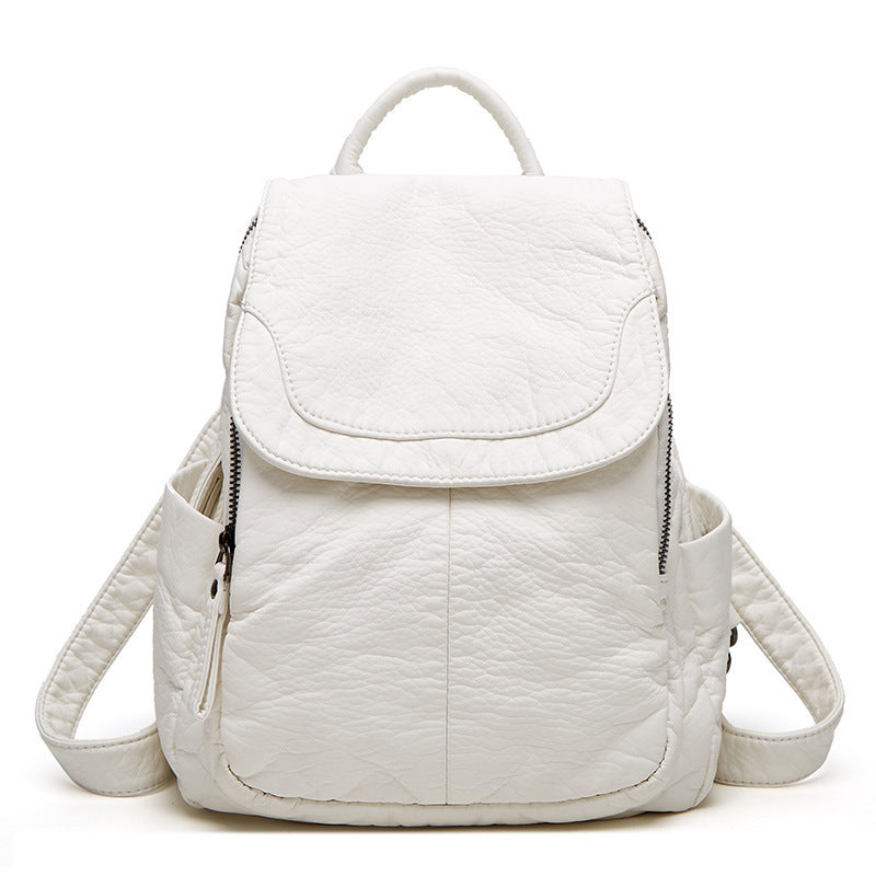 Voguestyle Soft Leather Backpack - Daily Use - Travel Details - Spacious Storage
