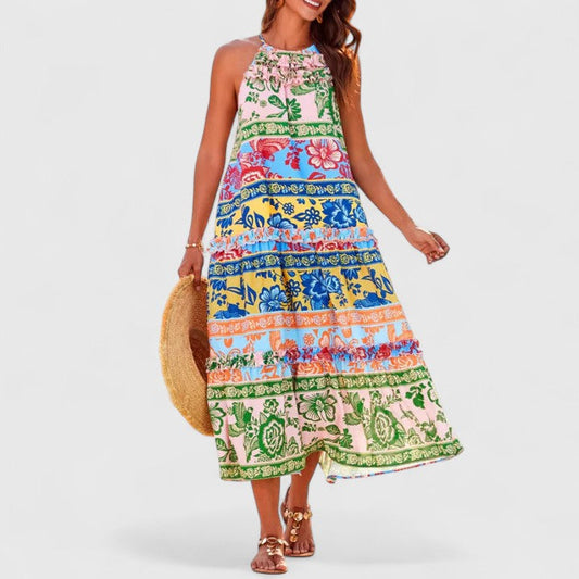 Chic Bohemian Maxi Dress - Olytrend