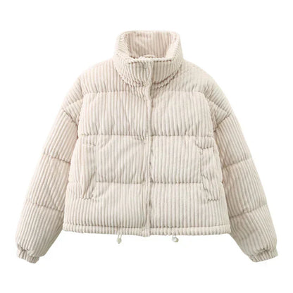 Women's premium corduroy winter coat