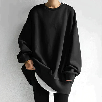 Women's sweatshirt in loose fit | long sleeve