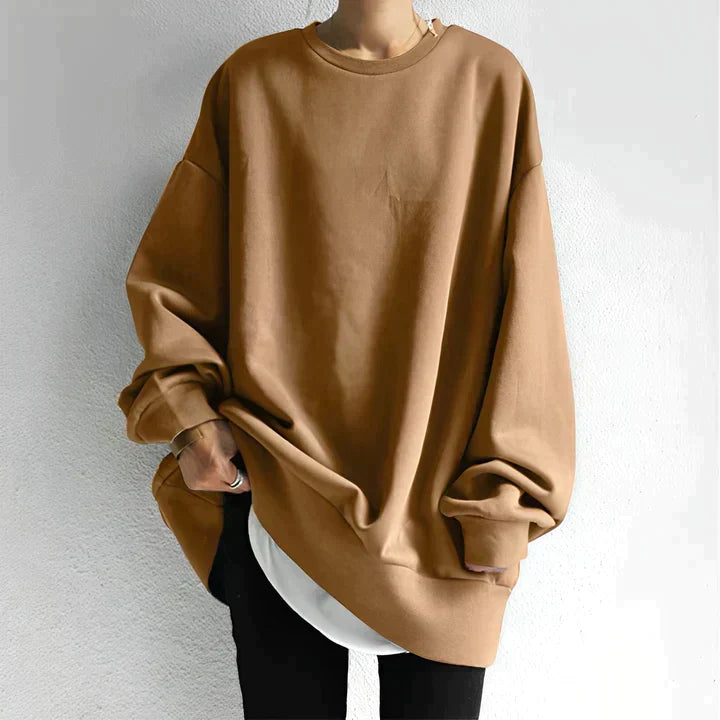 Women's sweatshirt in loose fit | long sleeve