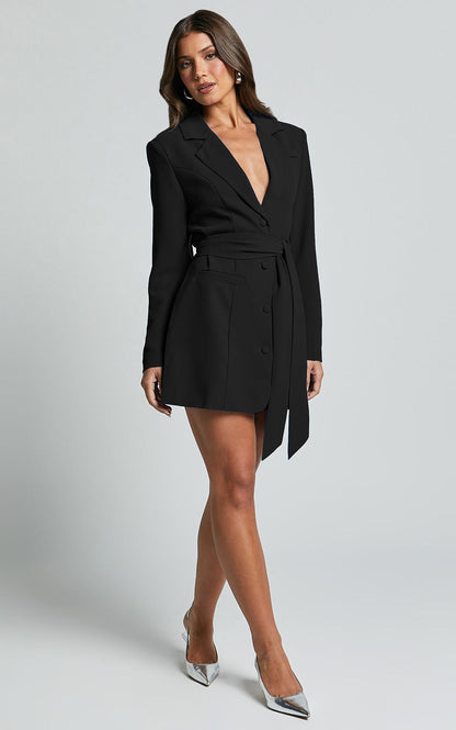 Beatrix | Elegant Blazer Dress with Belt for Women