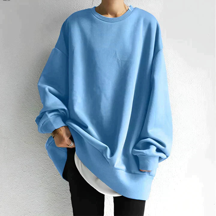 Women's sweatshirt in loose fit | long sleeve