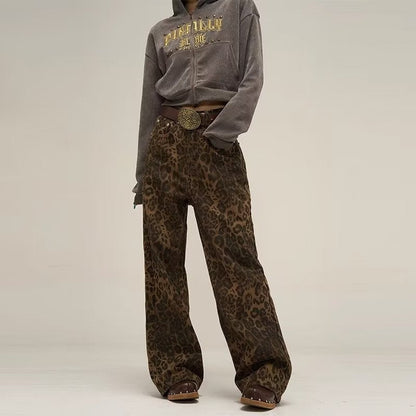 Women's wide-leg pants | leopard print