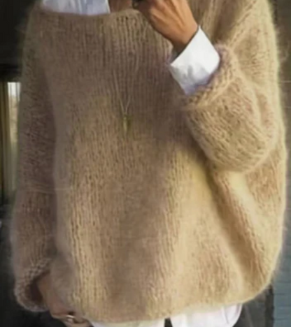 Women's Oversized Knit Sweater: Soft & Cozy