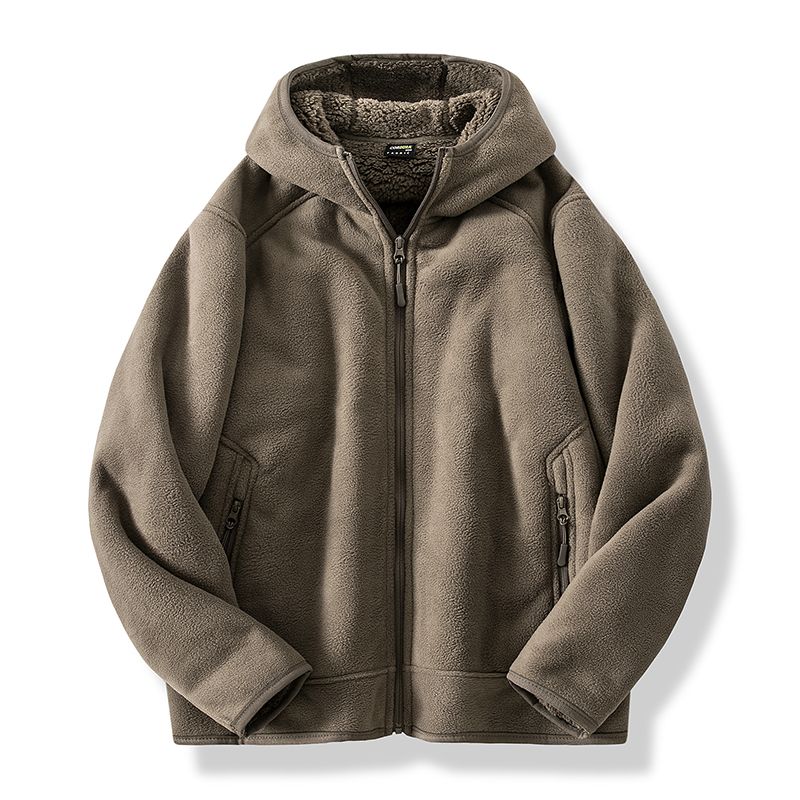 Warm fleece jacket for men