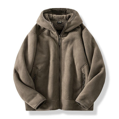 Warm fleece jacket for men