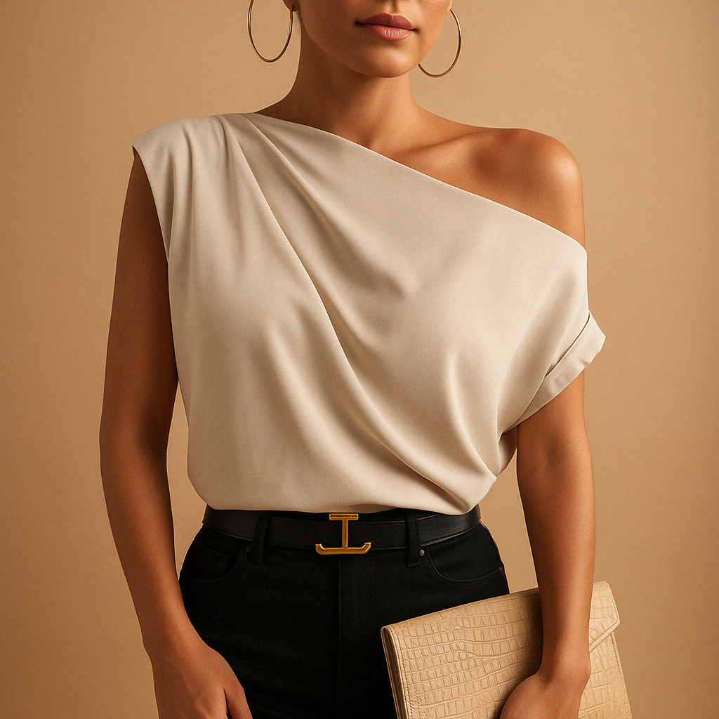 Chic Cold Shoulder Womens Blouse - Olytrend