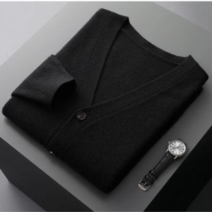 Cardigan with Button Front for Men