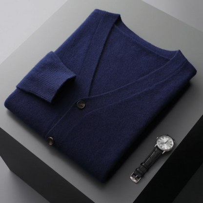 Cardigan with Button Front for Men