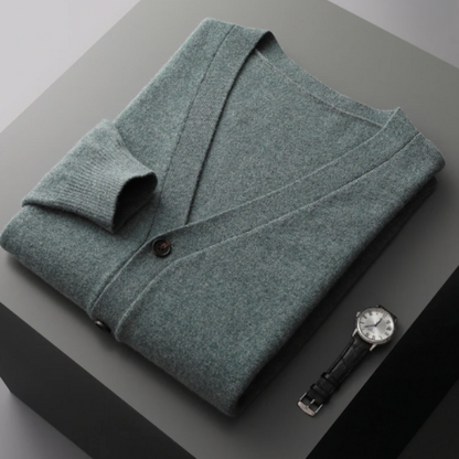 Cardigan with Button Front for Men