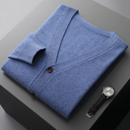 Cardigan with Button Front for Men