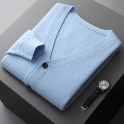 Cardigan with Button Front for Men