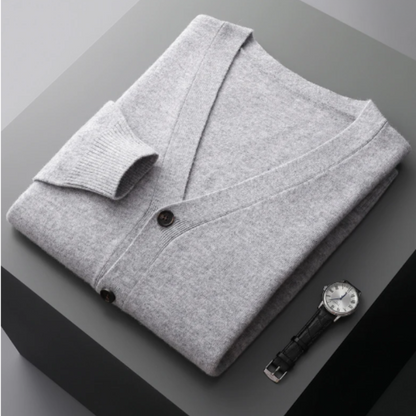 Cardigan with Button Front for Men