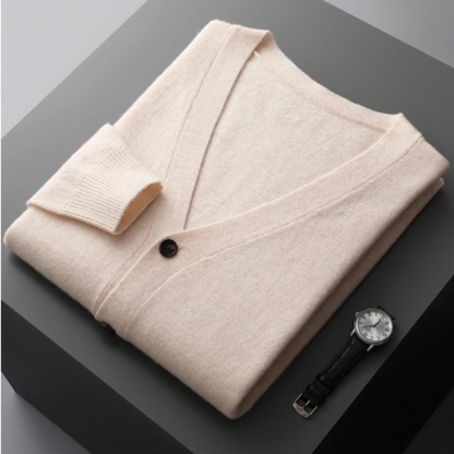 Cardigan with Button Front for Men