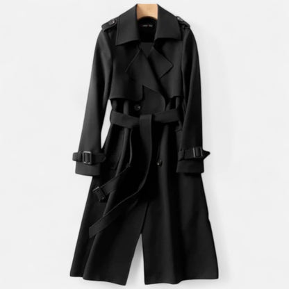 Ancient World | Long Women's Coat – Structured Warmth, Timeless Silhouette