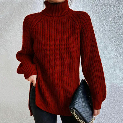 Annette - pretty sweater - turtleneck collar