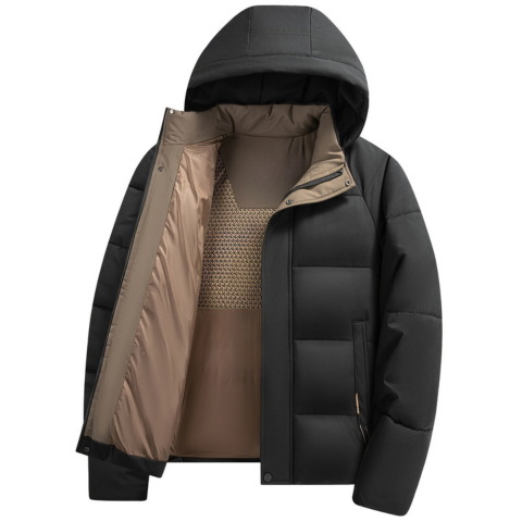 Valérian | Men's Hooded Winter Jacket — Warmth & Modern Elegance
