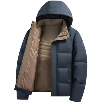 Valérian | Men's Hooded Winter Jacket — Warmth & Modern Elegance