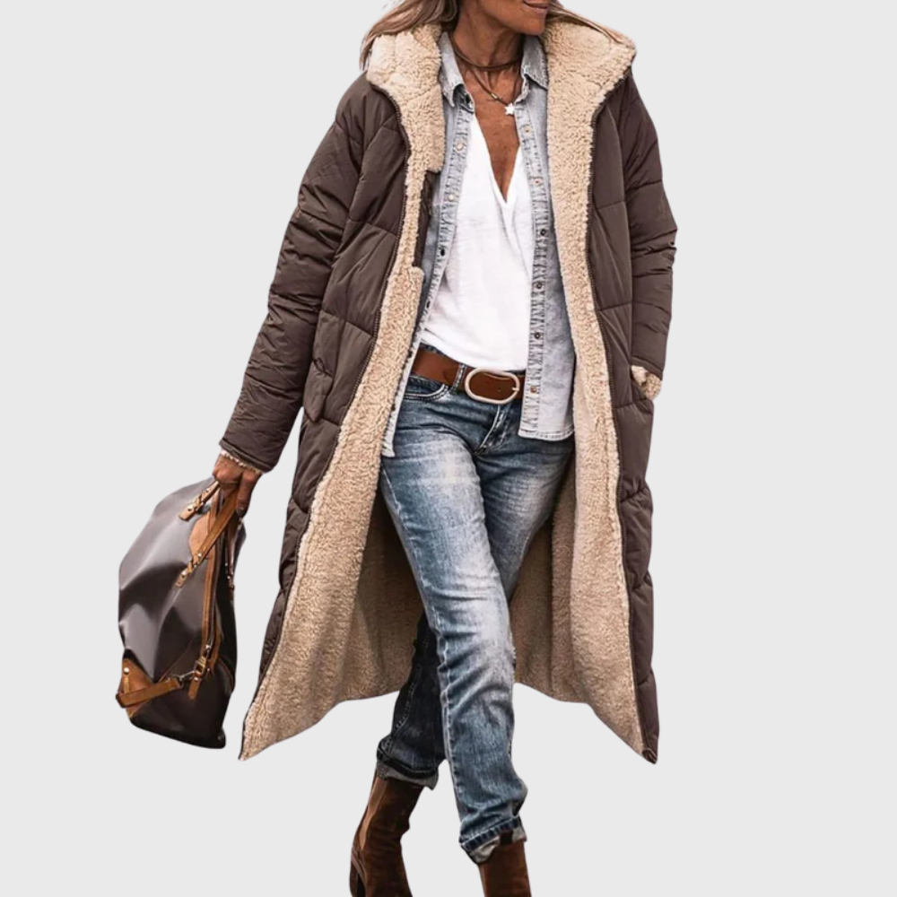 Warm Reversible Padded Winter Coat