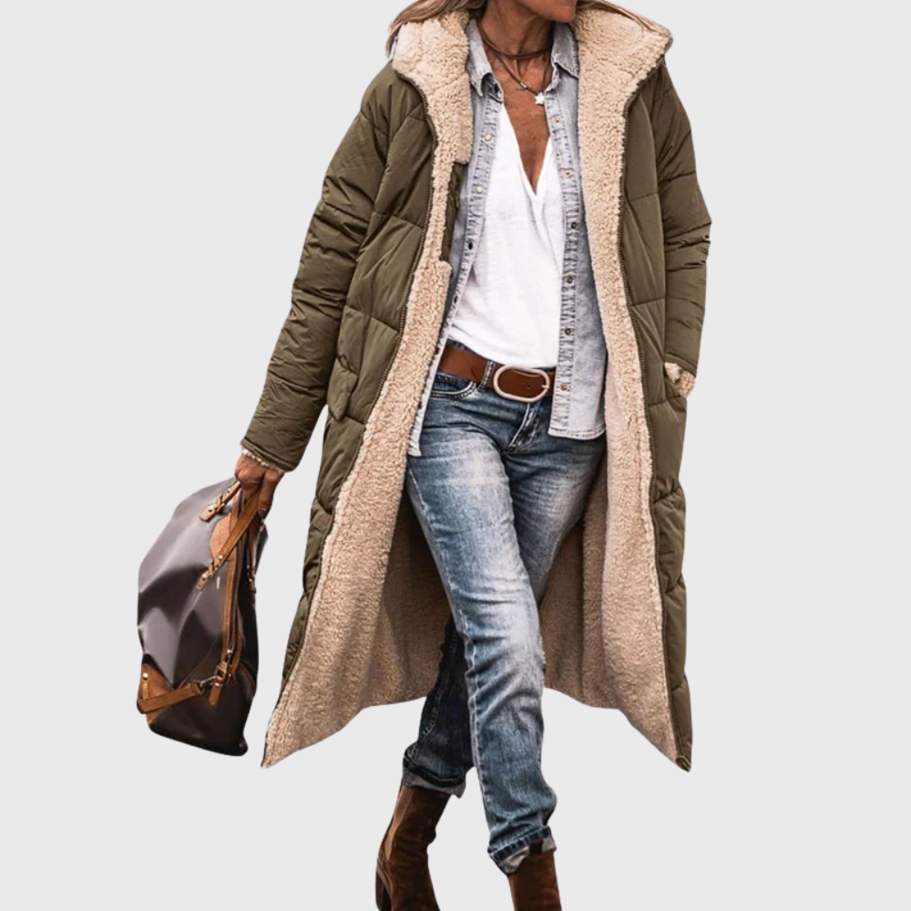 Warm Reversible Padded Winter Coat