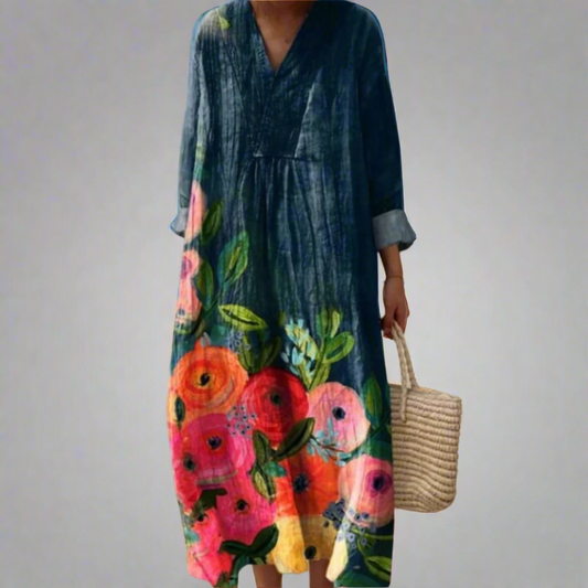 Chic Geo Patterned Dress - Olytrend