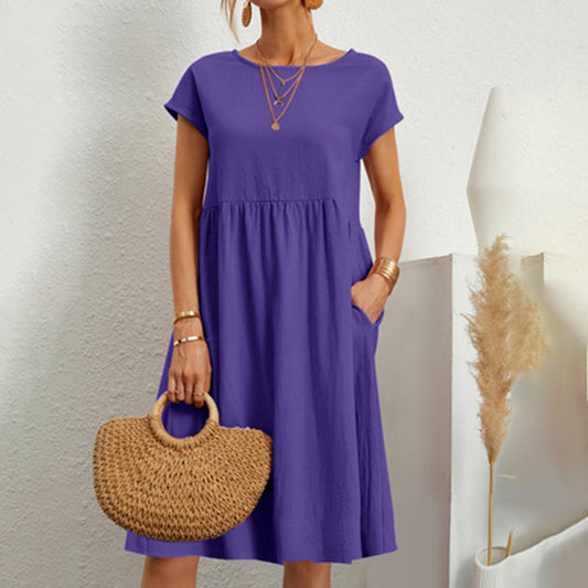 Anna | Comfortable Midi Dress in A-Line for Women