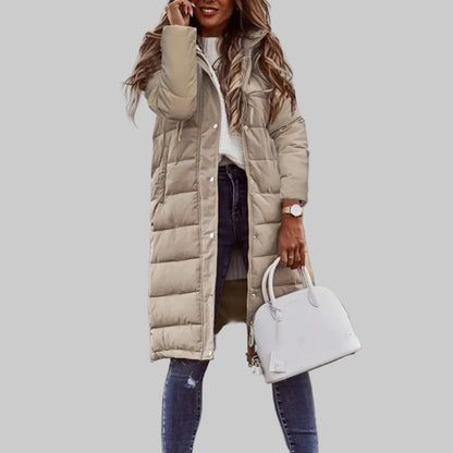 Warm Padded Women's Parka Coat