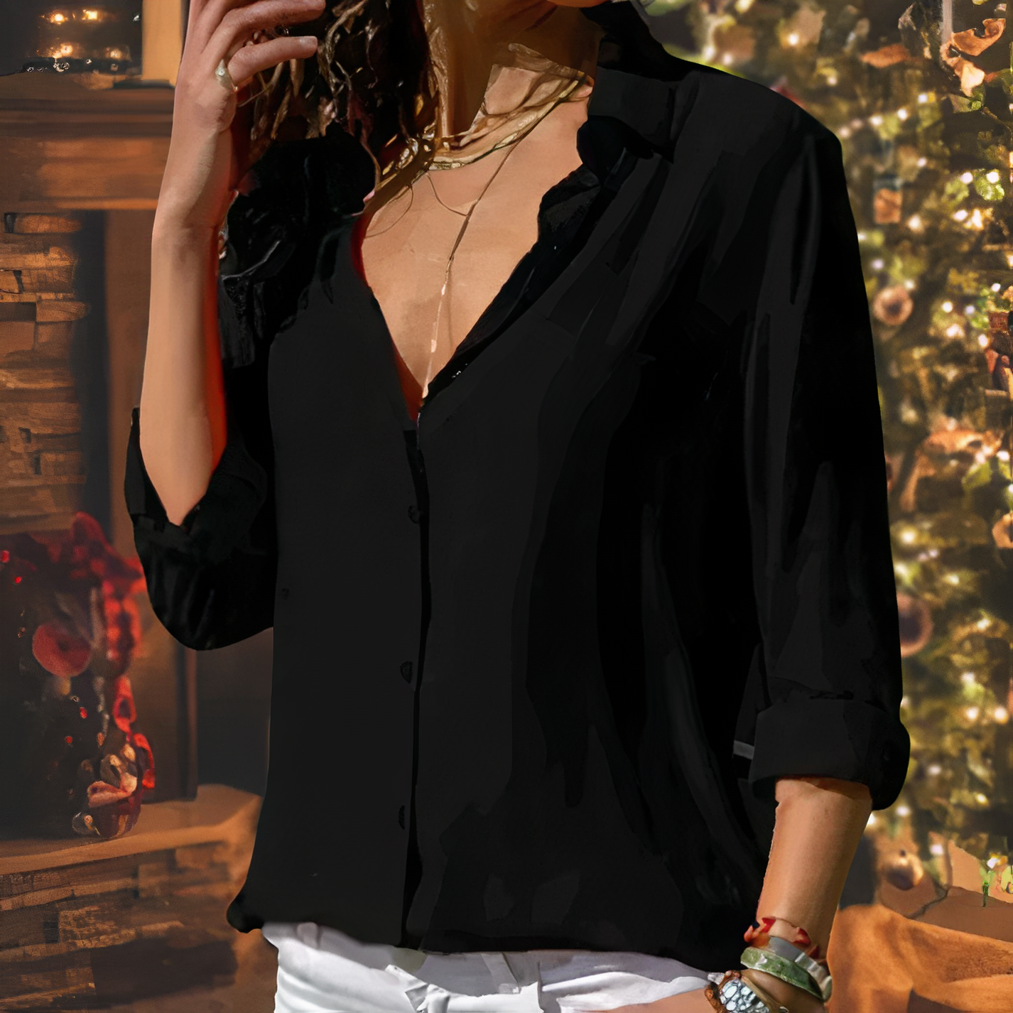 Cato | Stylish chiffon blouse for women