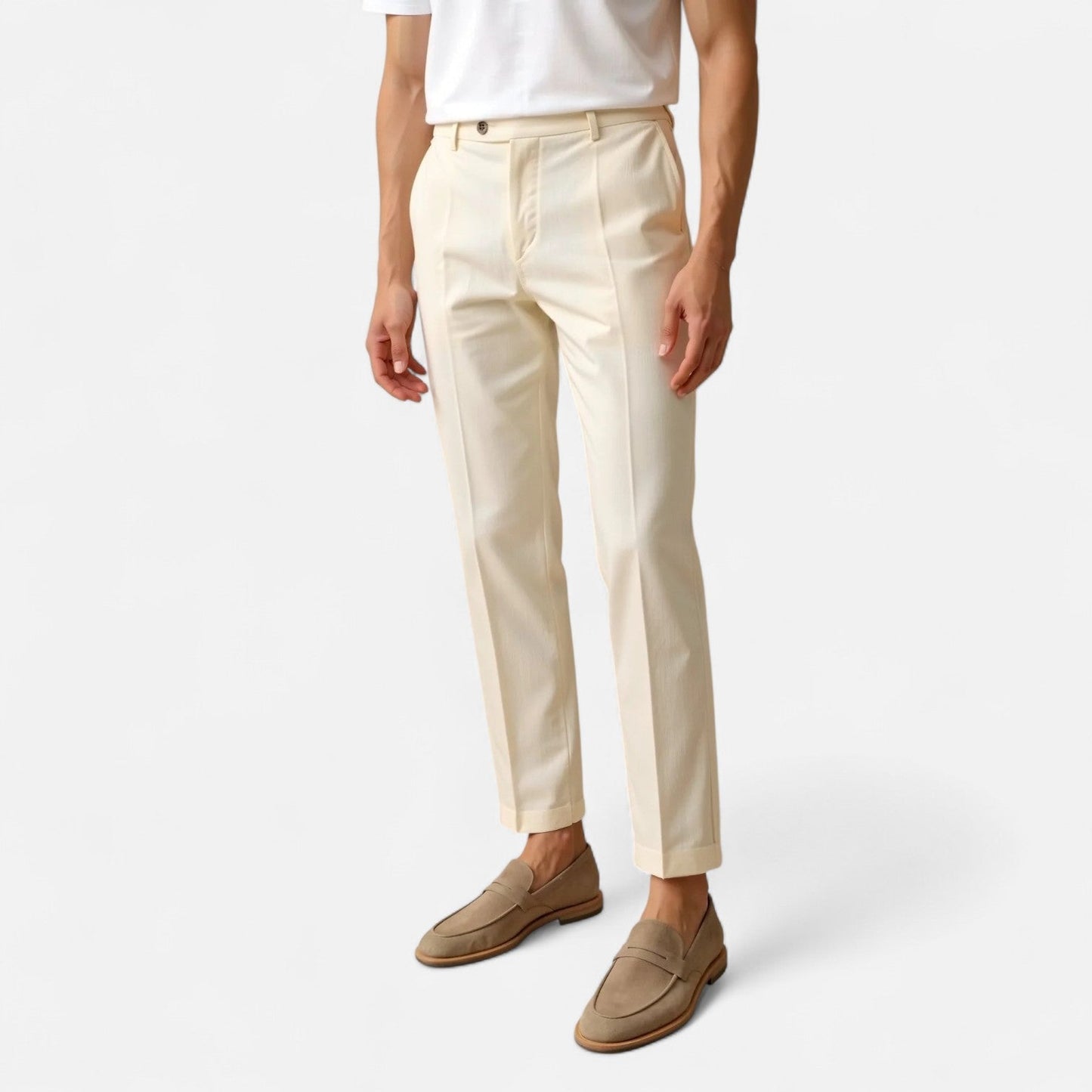 Ancienne Monde | Men's Straight Cut Chino Pants – Classic Leg Cotton Blend