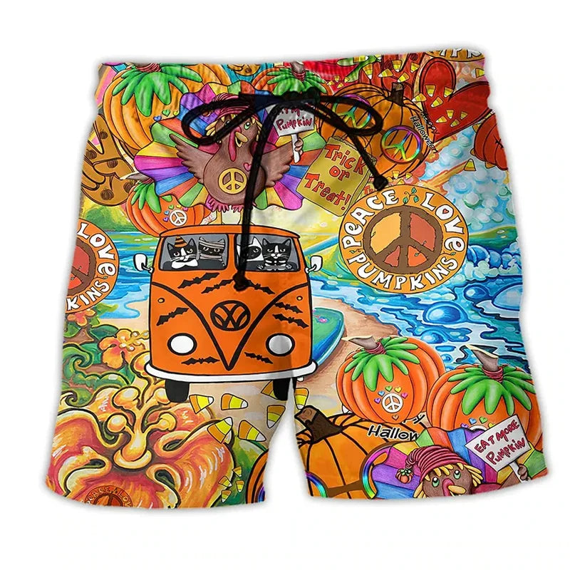 Vibrant Men's Beach Shorts | Colorful Summer Style
