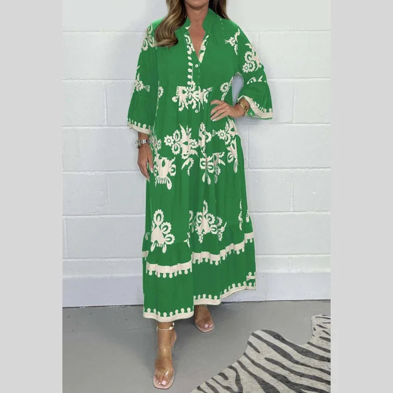 Beatrix | Printed Women's Dress with Relaxed Fit and Various Colors