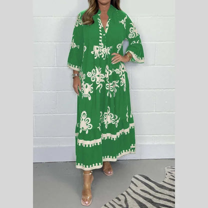 Beatrix | Printed Women's Dress with Relaxed Fit and Various Colors
