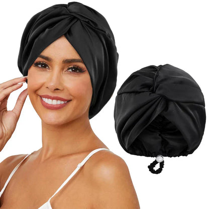 Adjustable silk turban for women - sleep and chemo cap