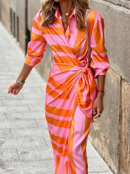 Beatrix | Cheerful Wrap Maxi Dress for Women