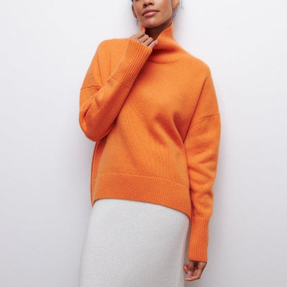 Women's Plus Size Turtleneck Sweater | Long Sleeve