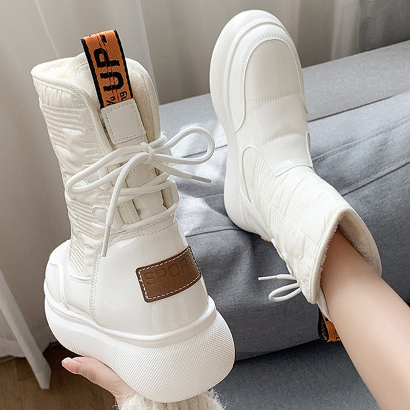 Women's Winter Lace-up Boots | Ankle-high