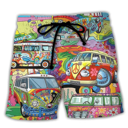 Vibrant Men's Beach Shorts | Colorful Summer Style