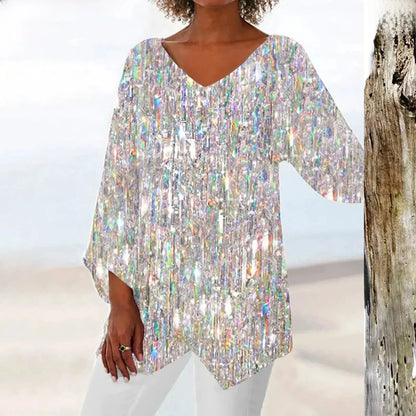 Avelina - Vintage V-neck top