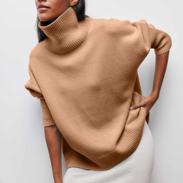 Women's Plus Size Turtleneck Sweater | Long Sleeve