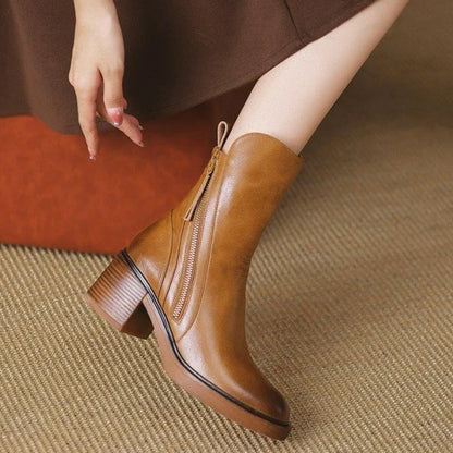Women's Low Heel Ankle Boots